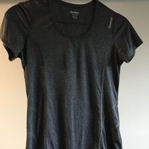 Reebok, charcoal black tunic style shirt, xSmall